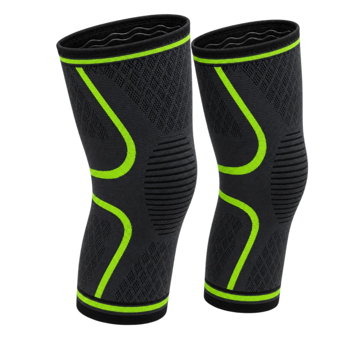 Compression Knee Brace Sleeve 2-Pack for Men and Women, Breathable Non-Slip Knee Support, Running Workouts Sports Gym and Everyday Wear