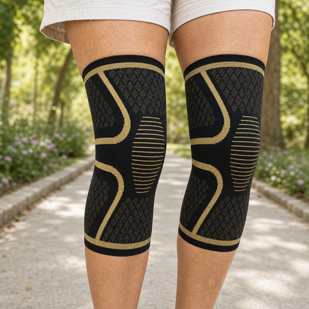 Compression Knee Brace Sleeve 2-Pack for Men and Women, Breathable Non-Slip Knee Support, Running Workouts Sports Gym and Everyday Wear