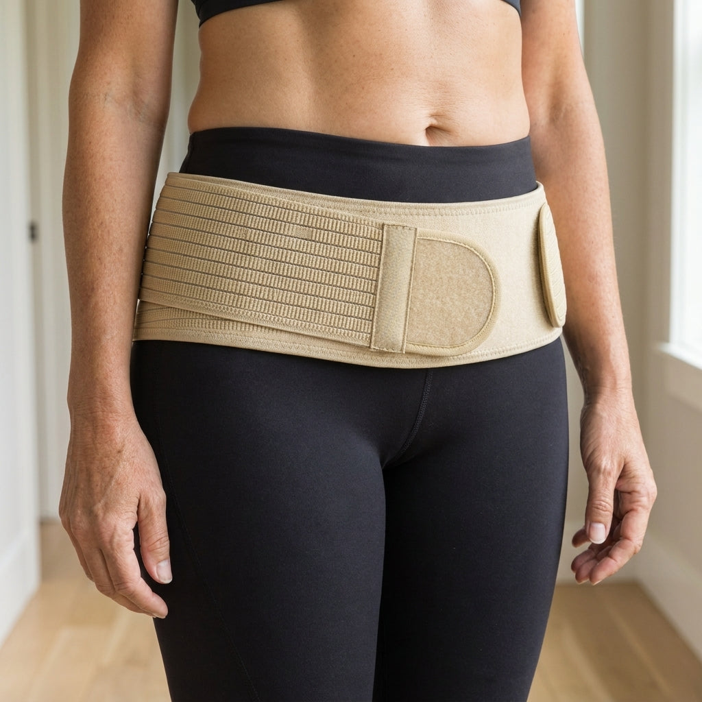 SI Joint Belt Dual-Layer Neoprene Hip Brace, Non-Slip Adjustable Wrap for Lower Back and Pelvis, Men and Women Hips 32-45 In Everyday Wear