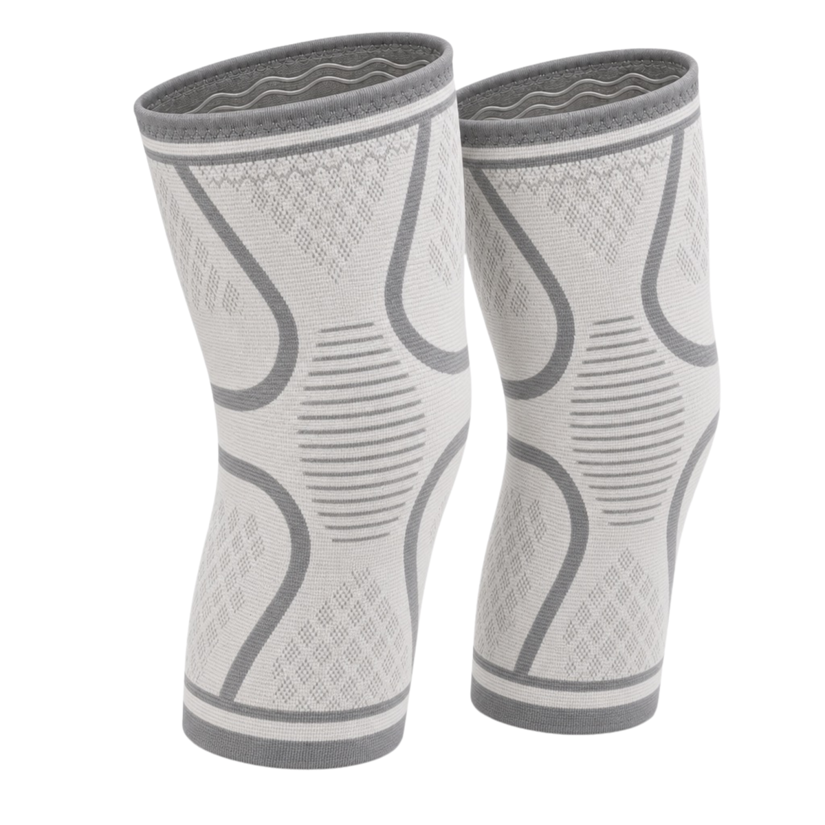 Compression Knee Brace Sleeve 2-Pack for Men and Women, Breathable Non-Slip Knee Support, Running Workouts Sports Gym and Everyday Wear