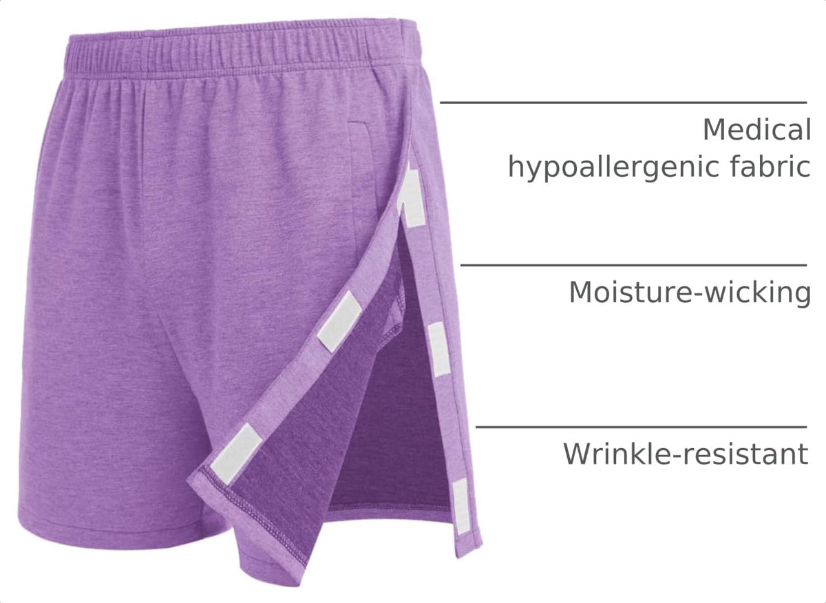 Tear away athletic shorts elastic waist