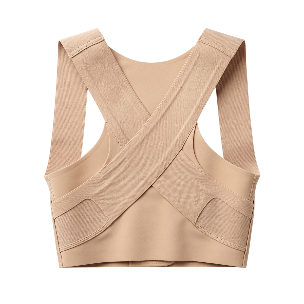 Adjustable Posture Corrector Bra for Women, Dual Y and X Strap Back Support, Flexible Rods Breathable Fit, Sizes S-L Under Clothes Everyday Wear