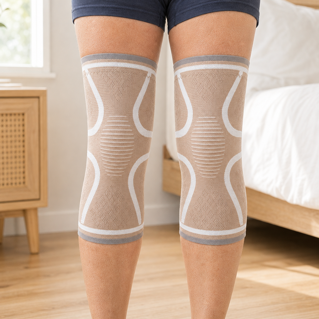 Compression Knee Brace Sleeve 2-Pack for Men and Women, Breathable Non-Slip Knee Support, Running Workouts Sports Gym and Everyday Wear