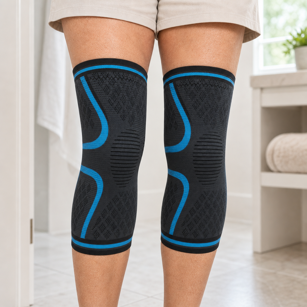 Compression Knee Brace Sleeve 2-Pack for Men and Women, Breathable Non-Slip Knee Support, Running Workouts Sports Gym and Everyday Wear