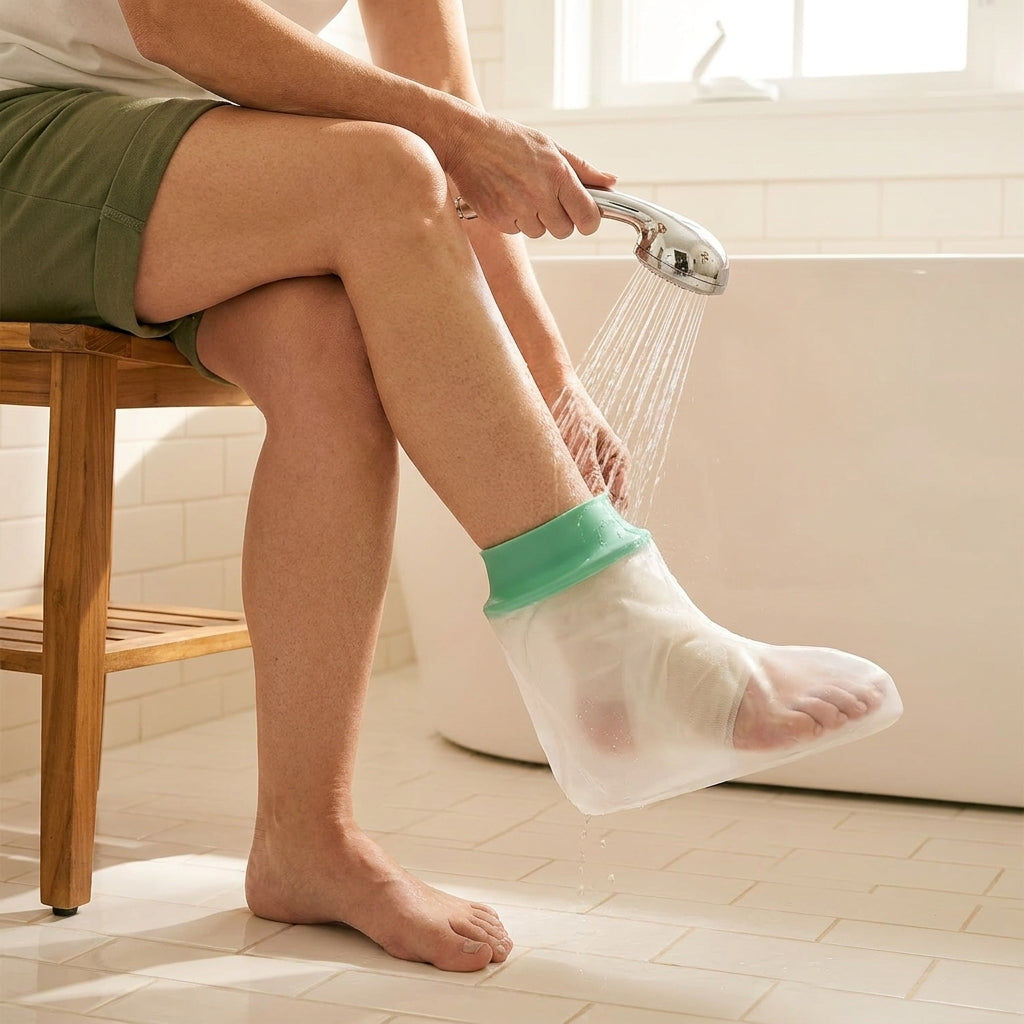 Waterproof Cast Cover for Shower, Reusable TPU Cast Protector Sleeve, Rigid or Soft Rim, Arm Leg Knee Foot Hand, Pool and Bath Use