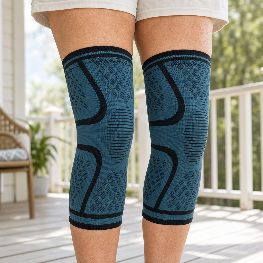 Compression Knee Brace Sleeve 2-Pack for Men and Women, Breathable Non-Slip Knee Support, Running Workouts Sports Gym and Everyday Wear