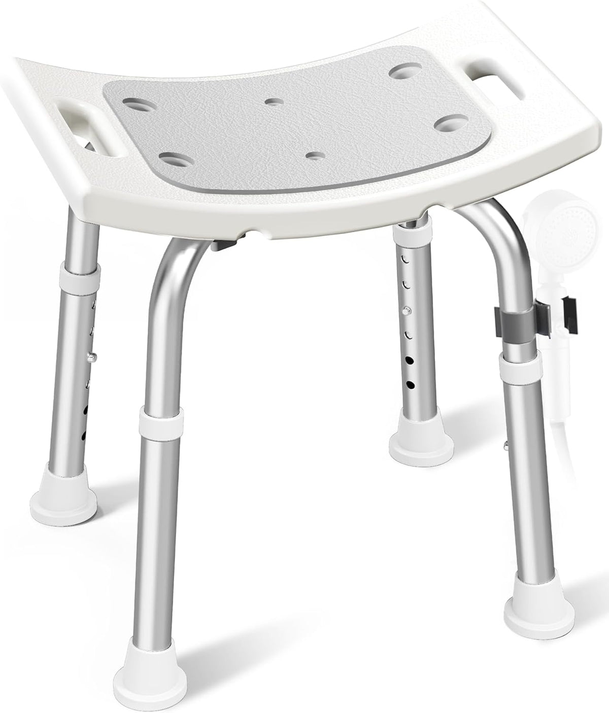 Aluminum bath stool Light Gray color