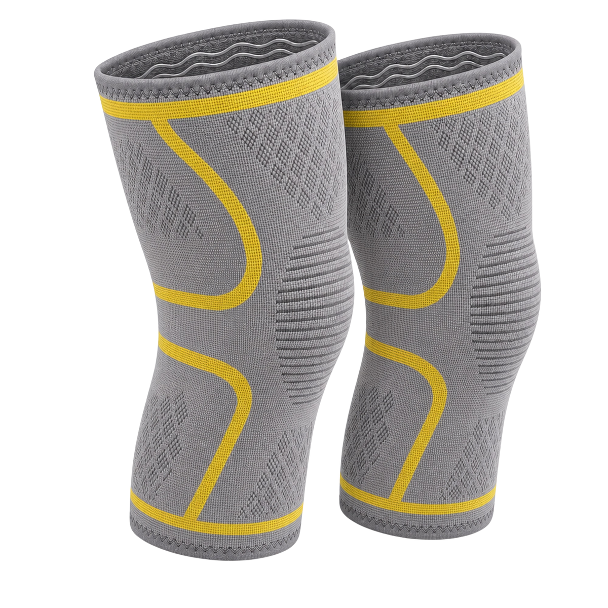 Compression Knee Brace Sleeve 2-Pack for Men and Women, Breathable Non-Slip Knee Support, Running Workouts Sports Gym and Everyday Wear
