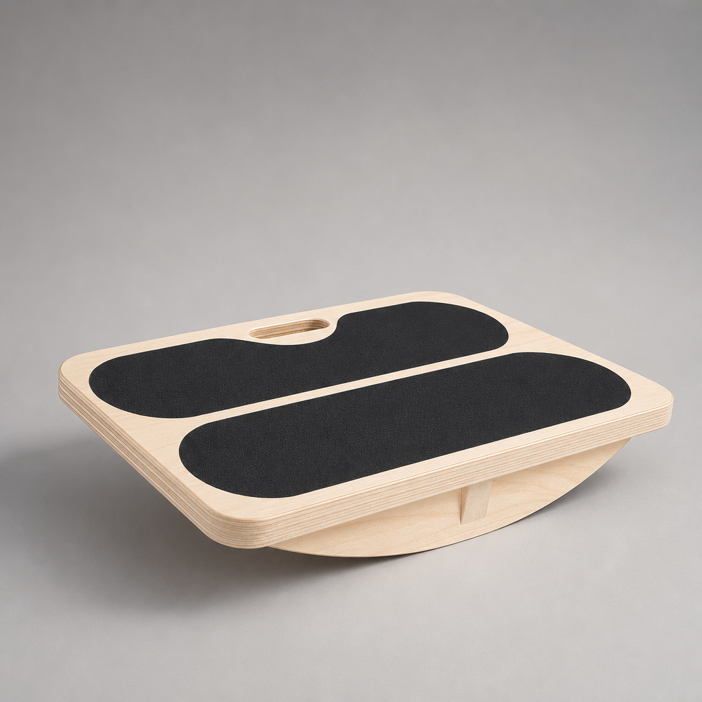 3-in-1 Slant and Balance Board 11-Ply Poplar Core, 300 lb Capacity 6 Angles 20-45 Deg, Non-Slip Surface Calf Stretch Balance Home Gym Use