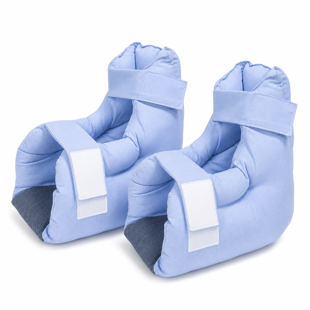 Blue heel protector pair 2Pcs product only stock white background