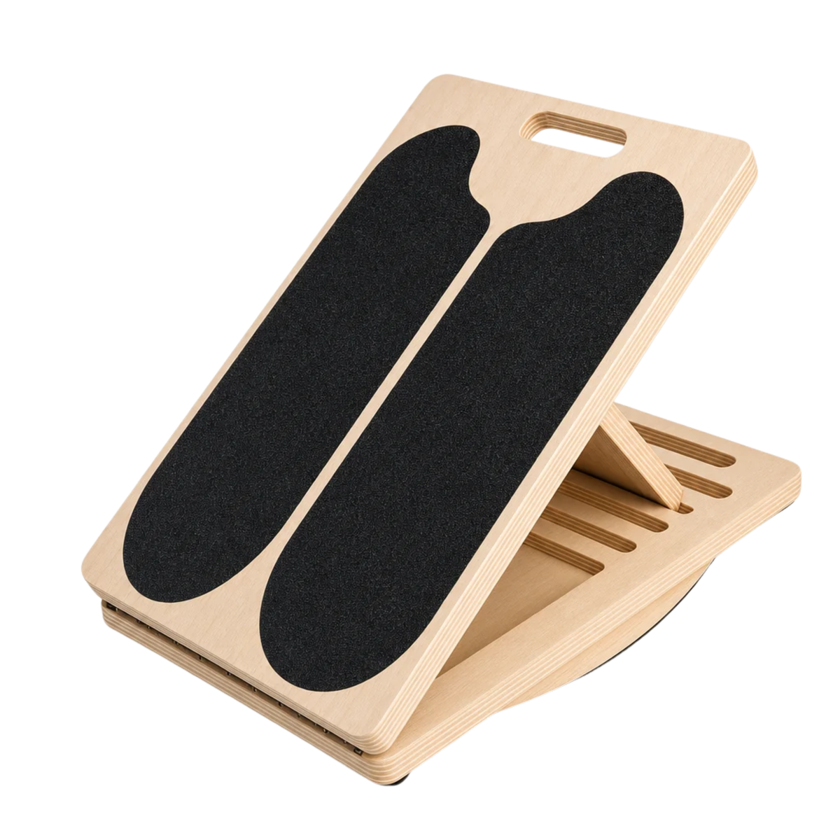 3-in-1 Slant and Balance Board 11-Ply Poplar Core, 300 lb Capacity 6 Angles 20-45 Deg, Non-Slip Surface Calf Stretch Balance Home Gym Use