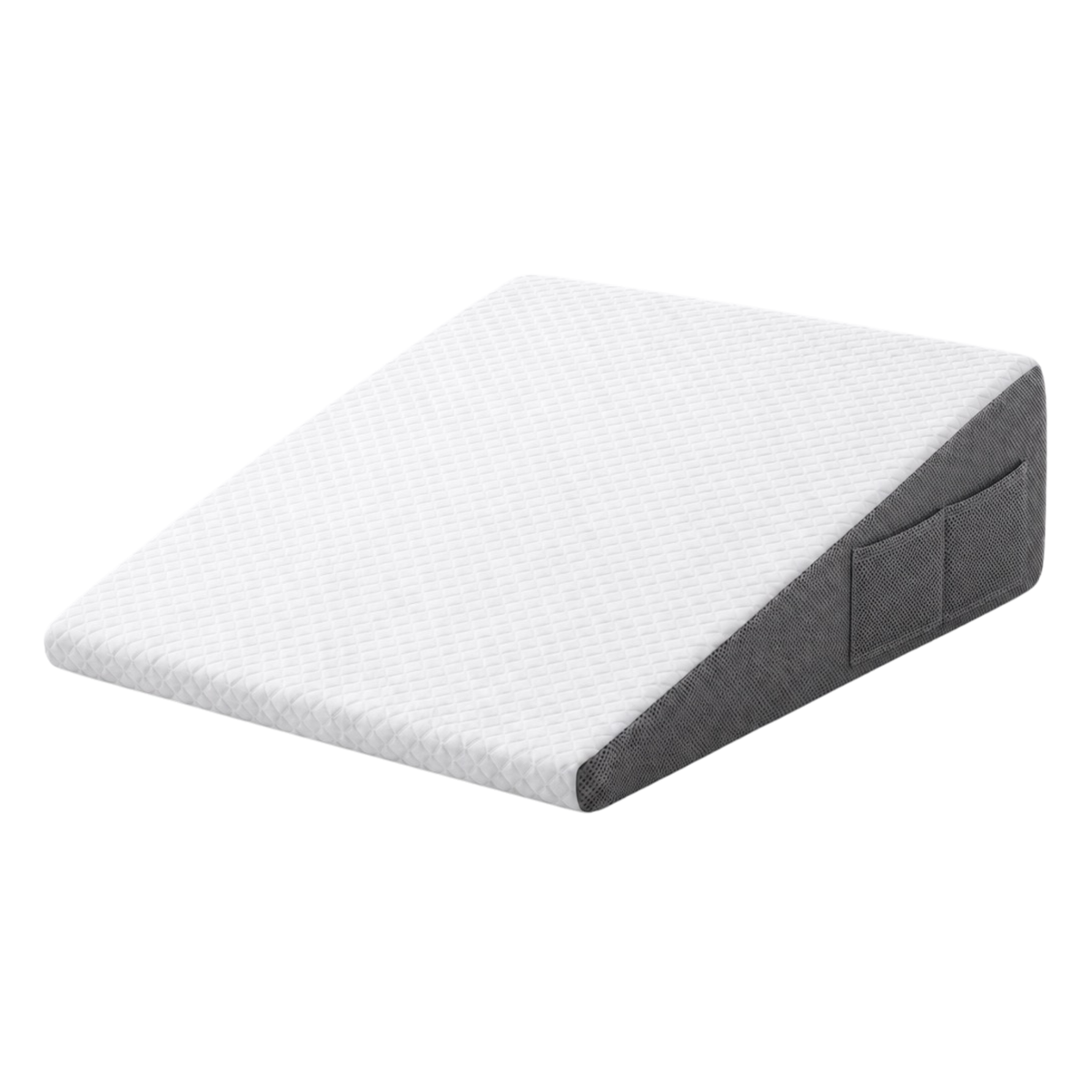 Bed Wedge Pillow Memory Foam Incline, Cooling Cover Removable Washable, Triangle or Flat Top Heights, Head Back Leg Elevation Sleep Support