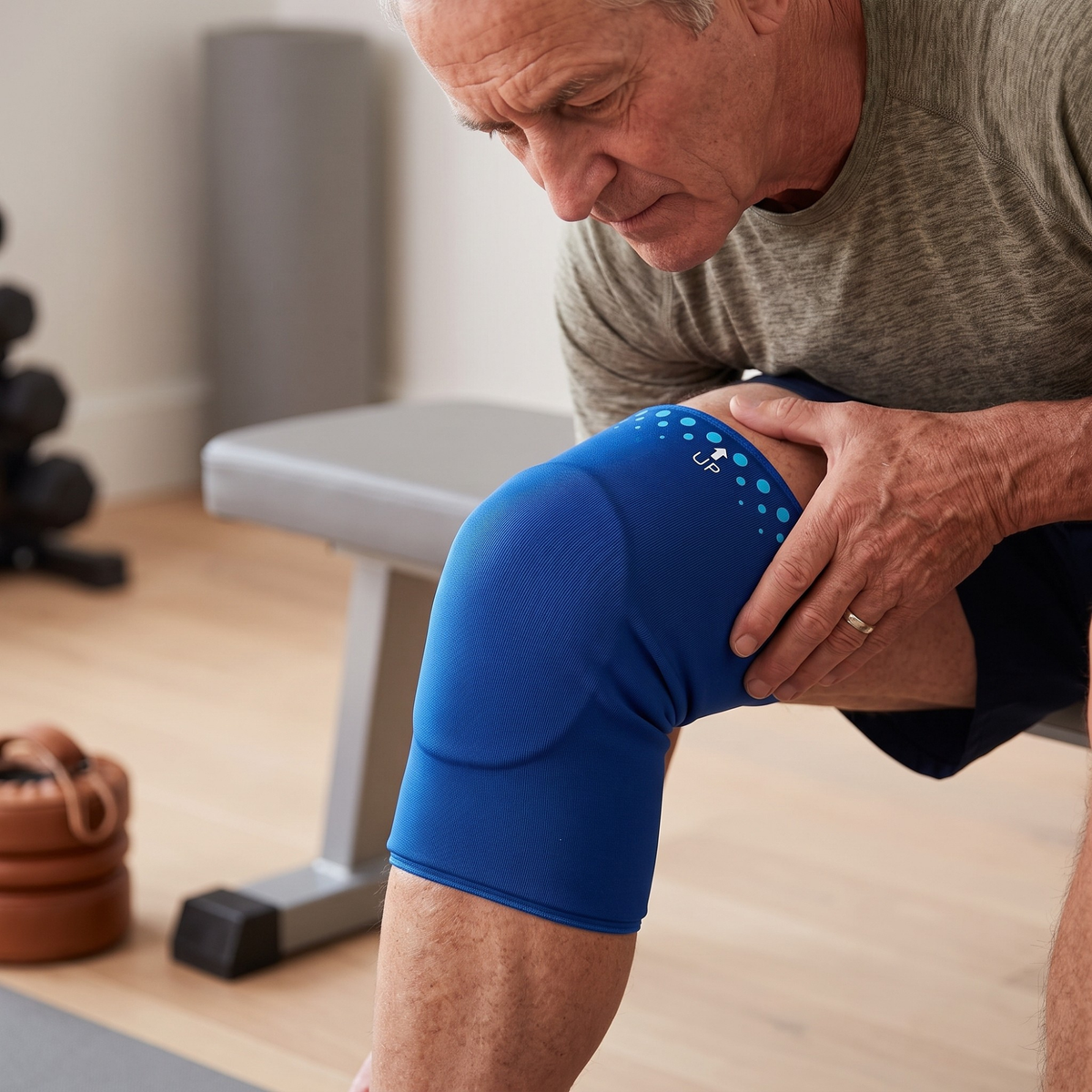 Knee Ice Pack Wrap, Thickened Gel Cold Hot Compression Sleeve, Soft After Freezing, No-Slip Full Wrap Fit for Home Gym Sports