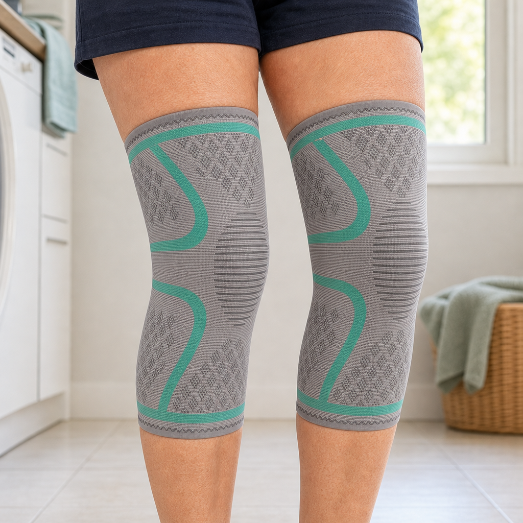 Compression Knee Brace Sleeve 2-Pack for Men and Women, Breathable Non-Slip Knee Support, Running Workouts Sports Gym and Everyday Wear