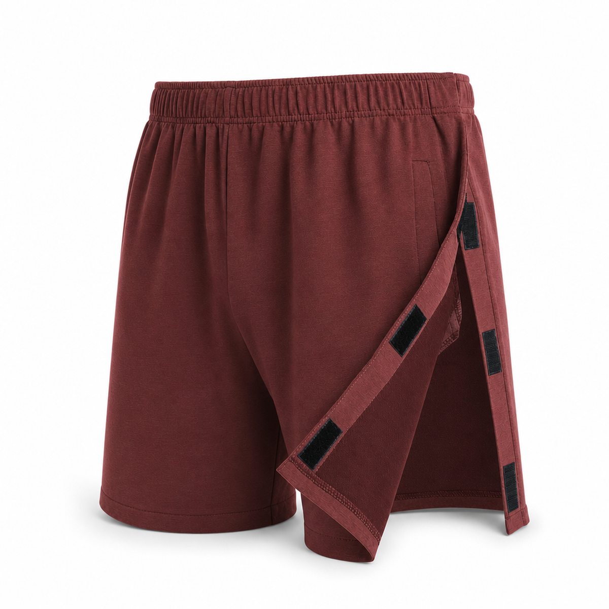 Tear away athletic shorts Burgundy product only stock
