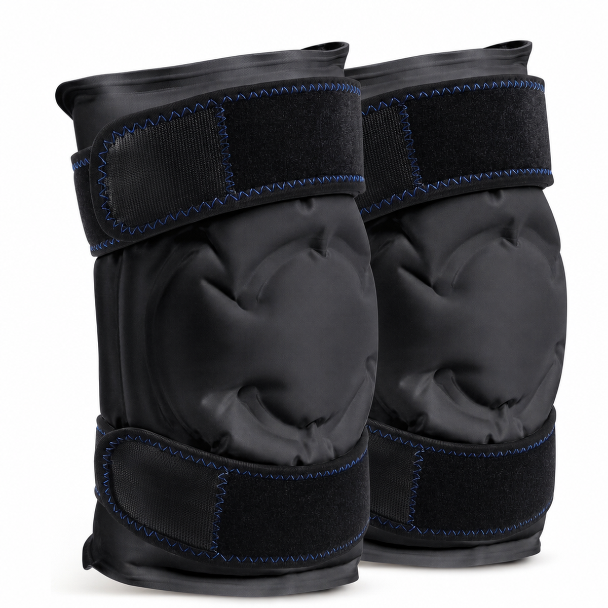 Reusable knee ice pack wrap pair Black product only