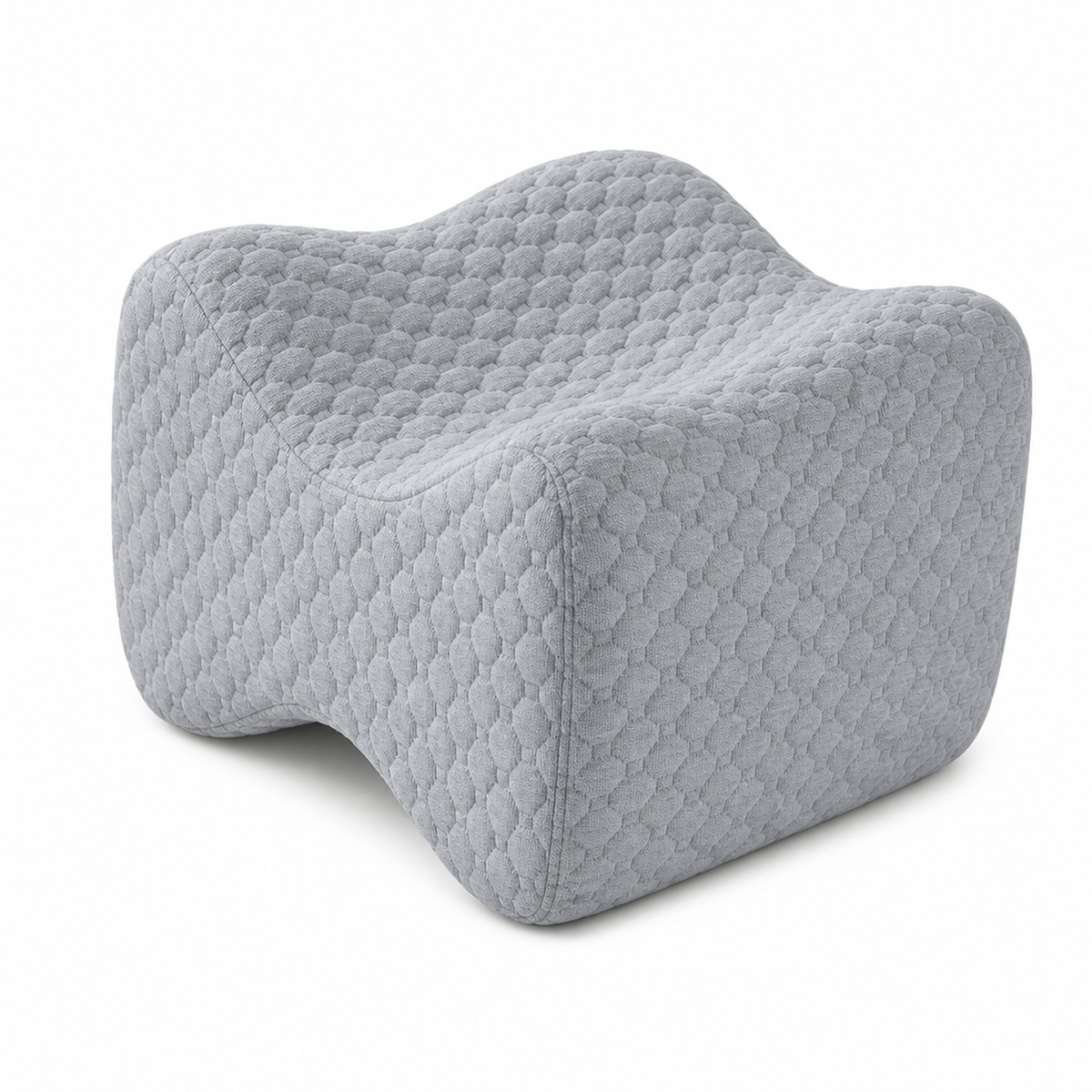 Memory foam contour knee pillow Gray product only