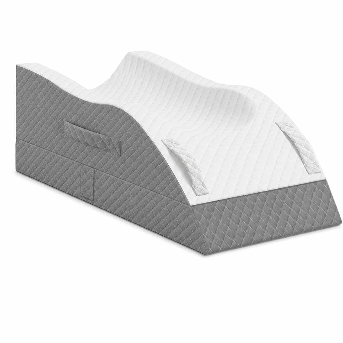 Memory foam leg elevation wedge Grey two-tone product only