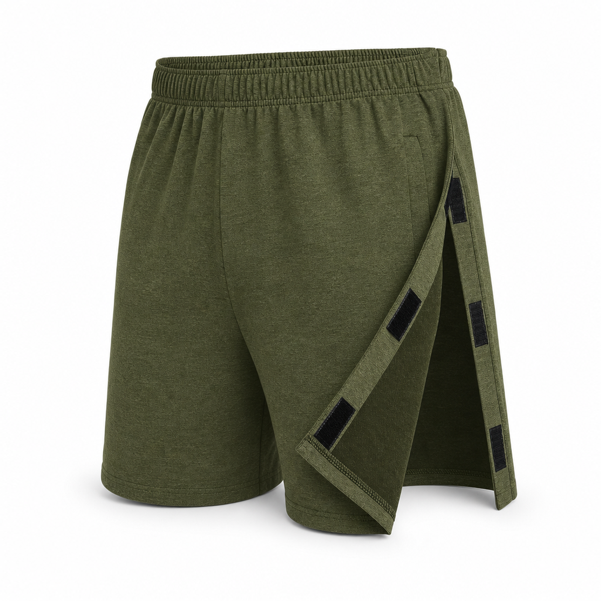 Tear away athletic shorts Army Green product only stock
