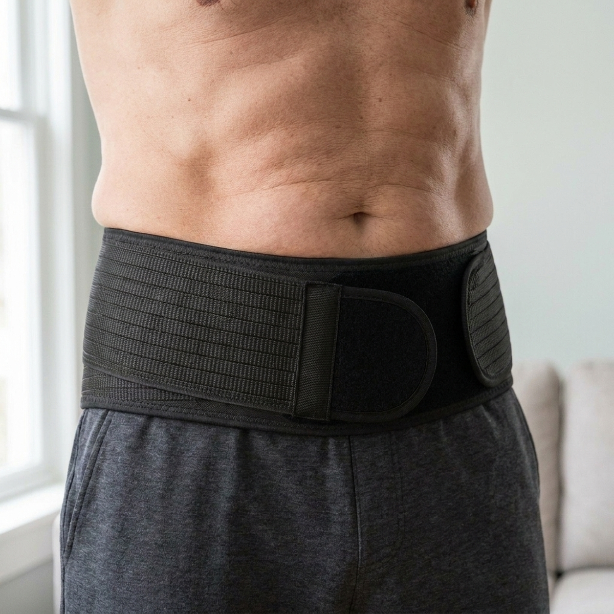 SI Joint Belt Dual-Layer Neoprene Hip Brace, Non-Slip Adjustable Wrap for Lower Back and Pelvis, Men and Women Hips 32-45 In Everyday Wear